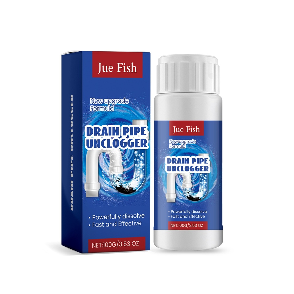 Nước tẩy cống Jue-Fish cho bồn tắm và bồn rửa, ống thoát nước mạnh mẽ để làm sạch chất bẩn