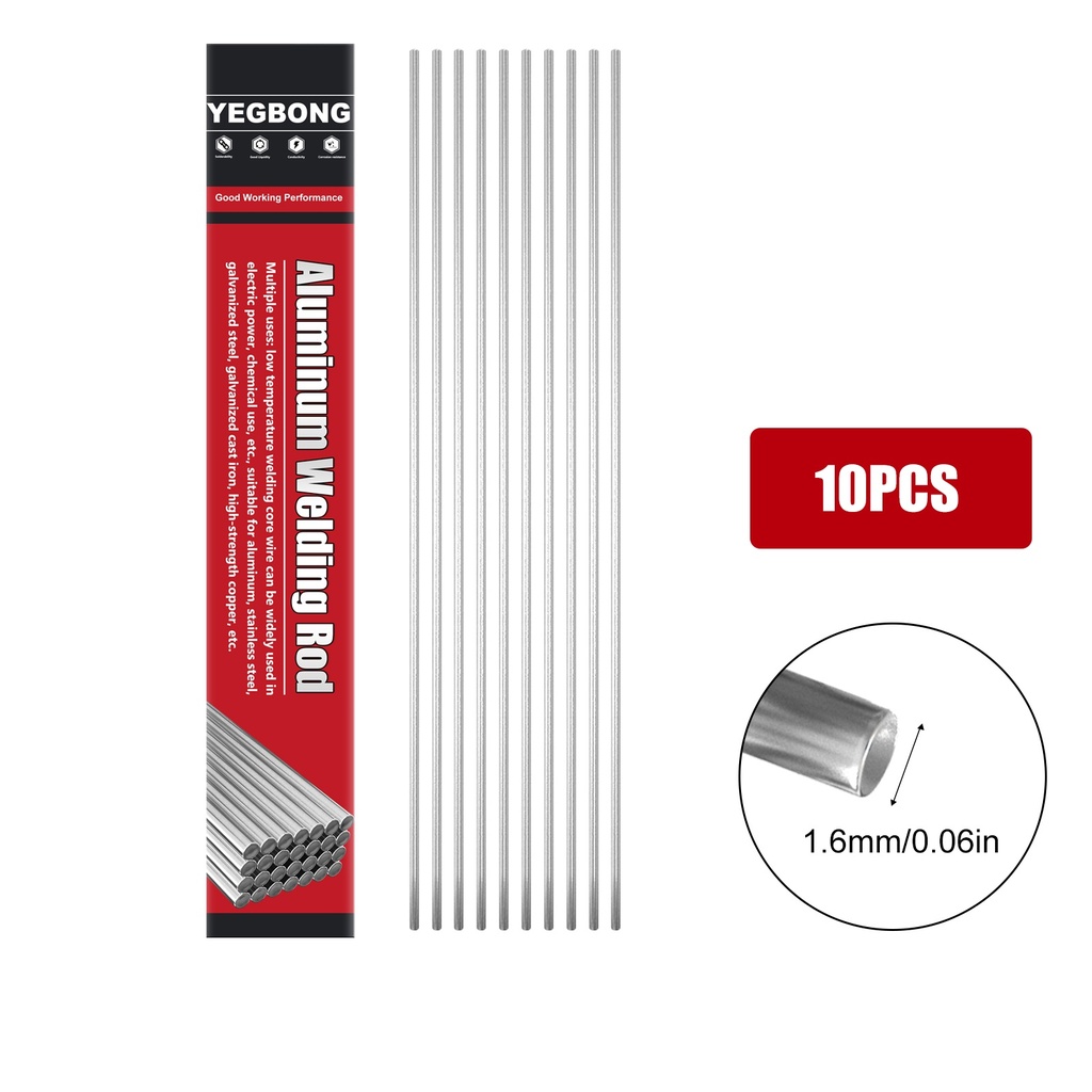 Que hàn nhôm Yegbong, que hàn nhôm lõi flux nhiệt độ thấp và súng hàn để sửa chữa thép không gỉ và nhôm