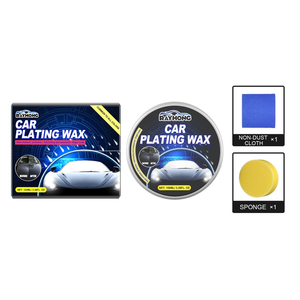 Rayhong Automobile Crystal Wax Plating, Scratch Repair Coating Wax Decontamination Polishing Maintenance Solid Wax Cho Ô Tô