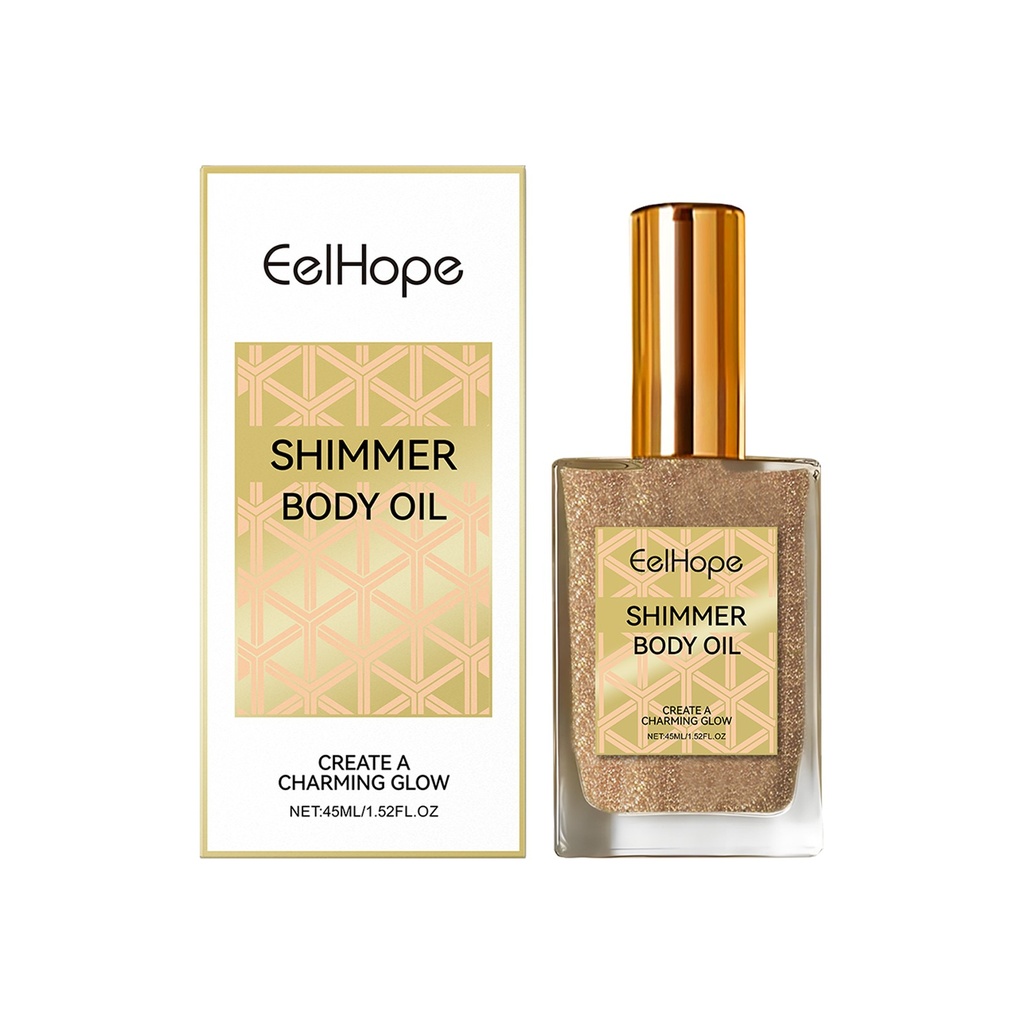 Dầu lấp lánh Eelhope Gold Body, highlight lỏng cho cơ thể và xương quai xanh, cấp ẩm dễ dàng