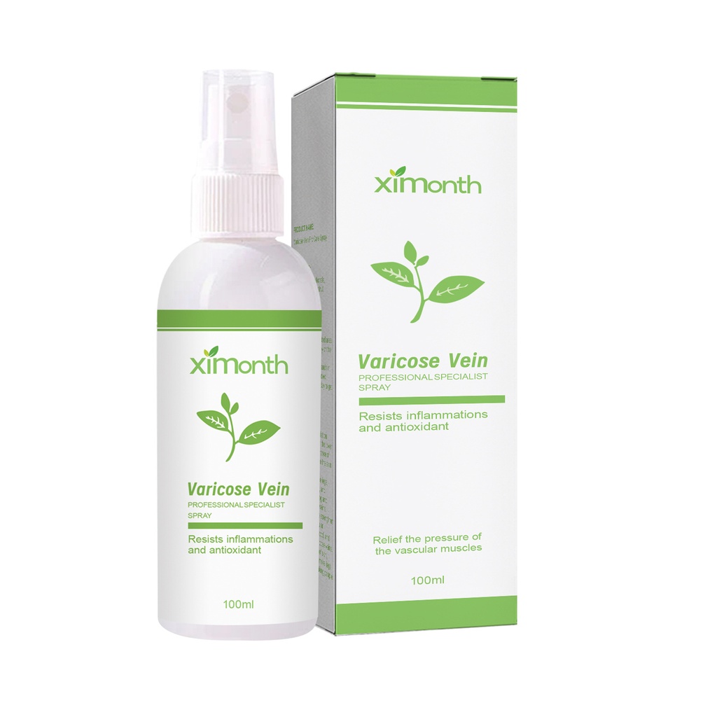 Ximonth Chăm sóc Varicose Vein Pro Spray, chữa trị chân sâu giun đất để giảm triệu chứng sưng tấy của mạch máu trong chân