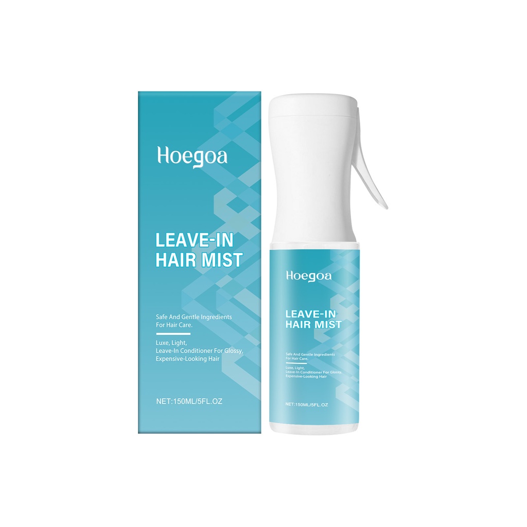 Xịt tóc không cần rửa Hoegoa sang trọng, mượt mà và thơm ngon, cuộn thẳng, khô và bồng bềnh, xịt tóc chứa dinh dưỡng và hương thơm