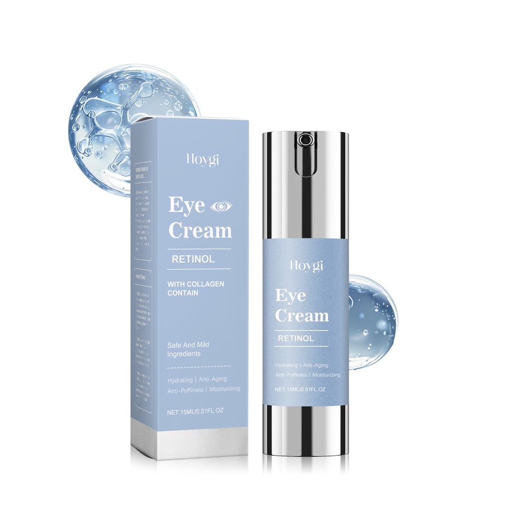 Kem mắt retinol Hoygi, chăm sóc mắt, cải thiện các nếp nhăn nhỏ và cung cấp độ ẩm sâu, kem dưỡng ẩm