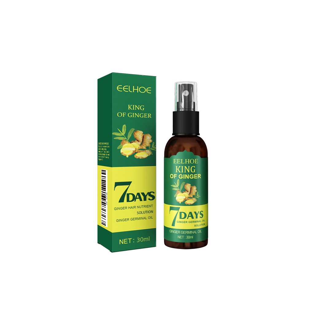 Xịt Tóc Gừng EELHOE (Hộp 30ml) Tăng Cường Tóc, Xoa Bóp Da Đầu, Sửa Chữa Chất Lượng Tóc, Dung Dịch Chăm Sóc Tóc