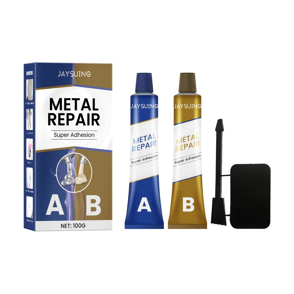Jaysuing Metal Repair Super Adhesion, keo sửa chữa đá gốm chống thấm nước nhiệt độ cao (bộ 100g)
