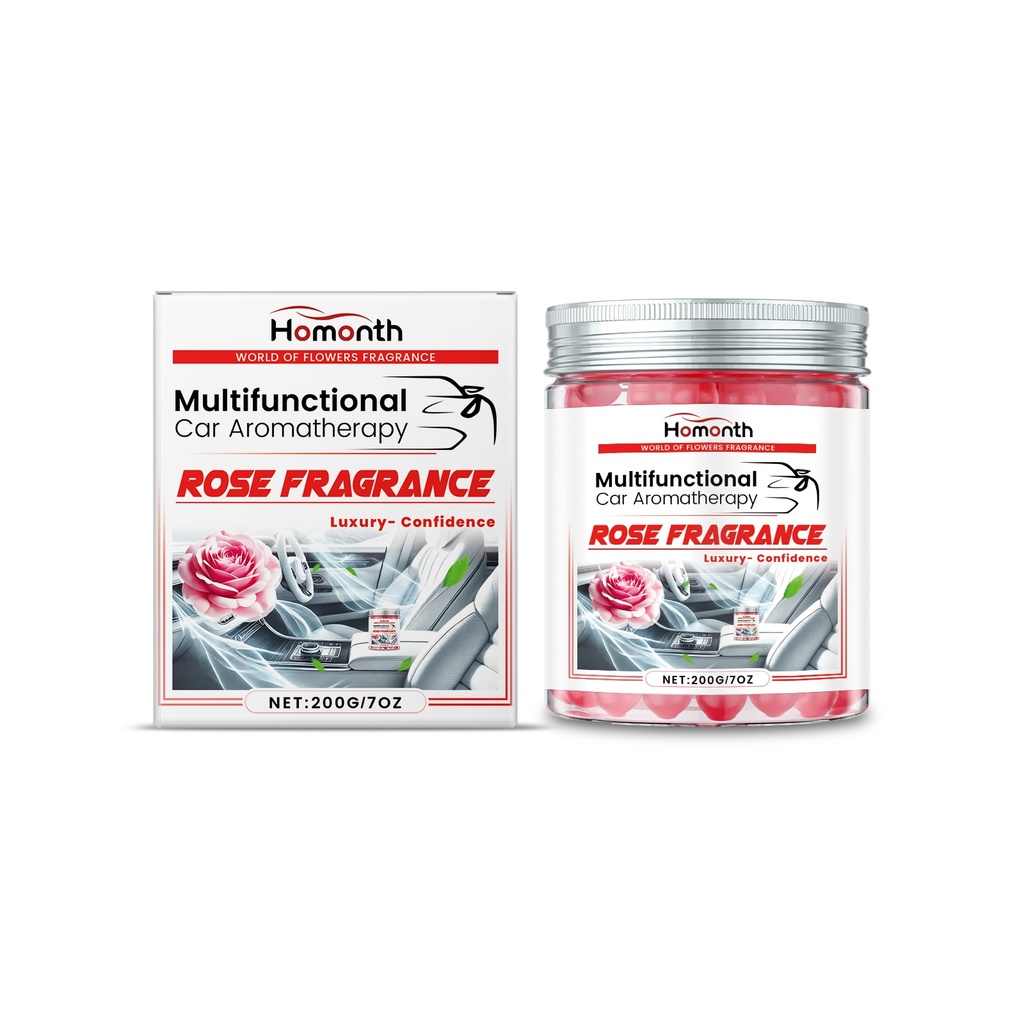 Dòng sản phẩm xông hơi xe hơi Homonth với công thức ít gây dị ứng để làm sạch và làm tươi không khí trong xe, hương thơm lâu dài