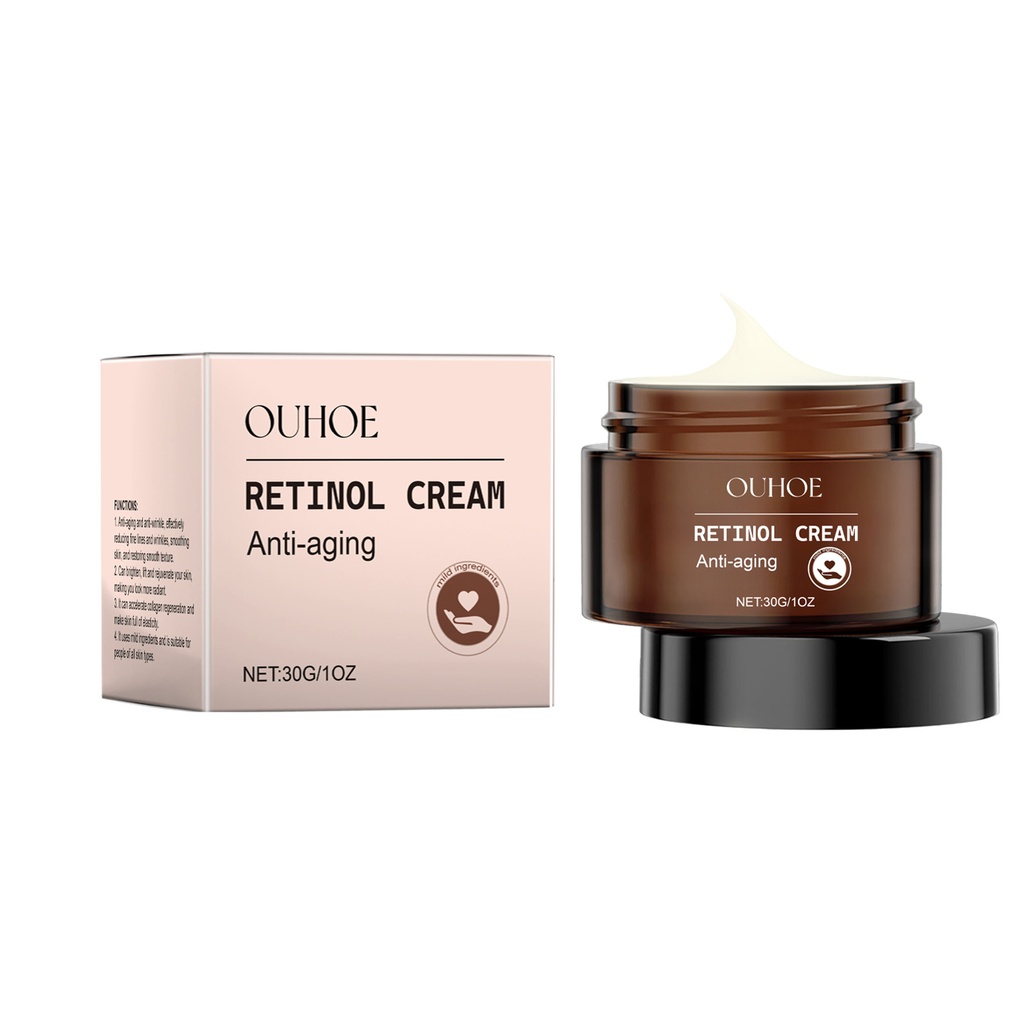 Kem Retinol OUHOE Giảm Nhăn, Dưỡng Ẩm và Làm Mềm Da, Giảm Nếp Nhăn Tinh Tế, Căng và Nâng Da