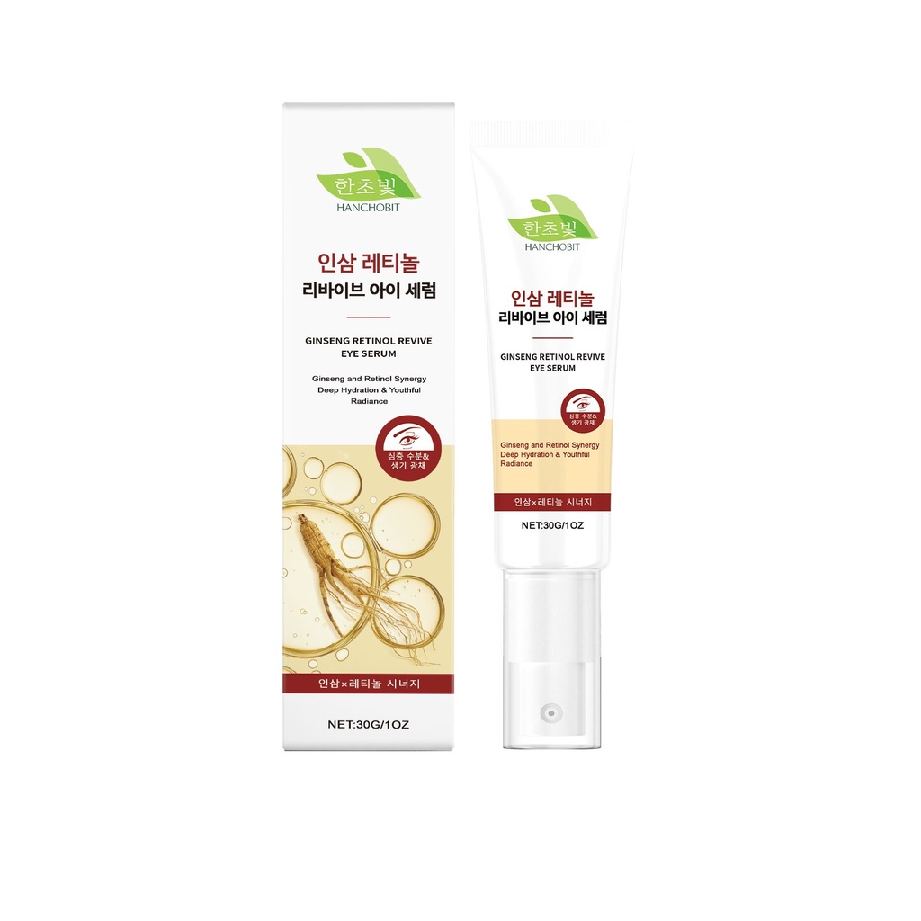 HANCHOBIT Ginseng Retinol Eye Serum Tăng cường độ đàn hồi và cung cấp độ ẩm cho chăm sóc mắt hàng ngày