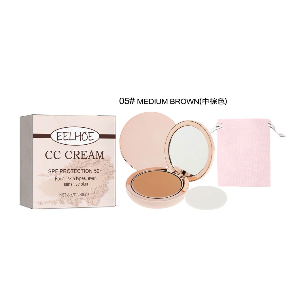 Kem nền CC EELHOE, Bảo vệ da, nhẹ, thoáng khí, bền, không dễ trôi m makeup, tự nhiên chặn khiếm khuyết, makeup mịn màng