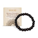 Vòng tay hạt gỗ cà phê đen Hoexe trang trí tay đơn giản thời trang hàng ngày với thiết kế độc đáo