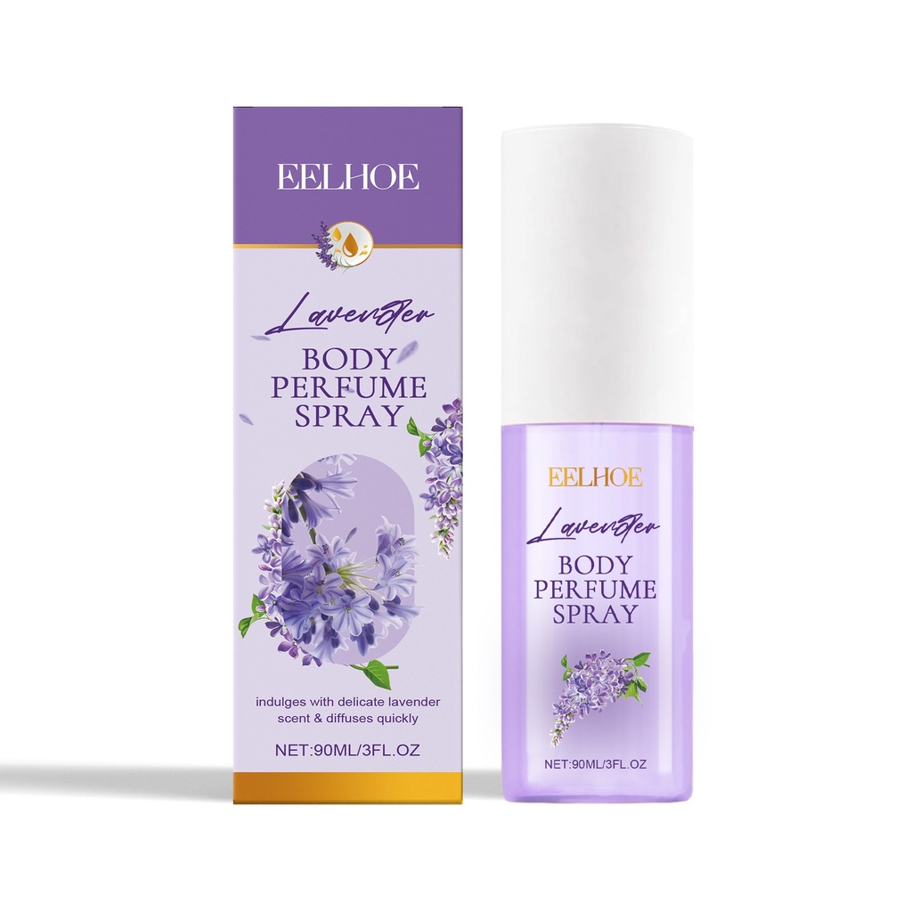 EELHOE Xịt Nước Hoa Body Lavender, Hương Thơm Bền Lâu, Hương Hoa Tươi Mát