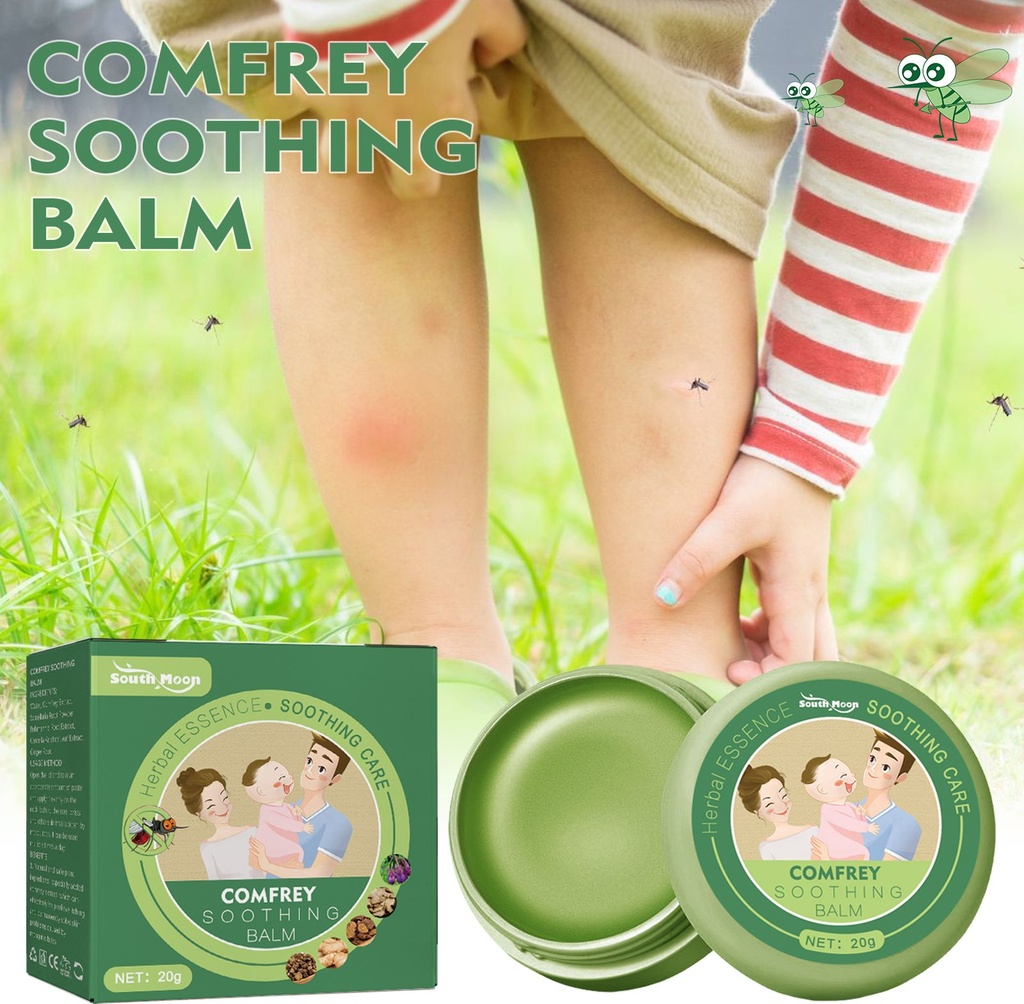 Balm làm dịu comfrey South Moon, Ngăn ngừa muỗi đốt, giảm ngứa