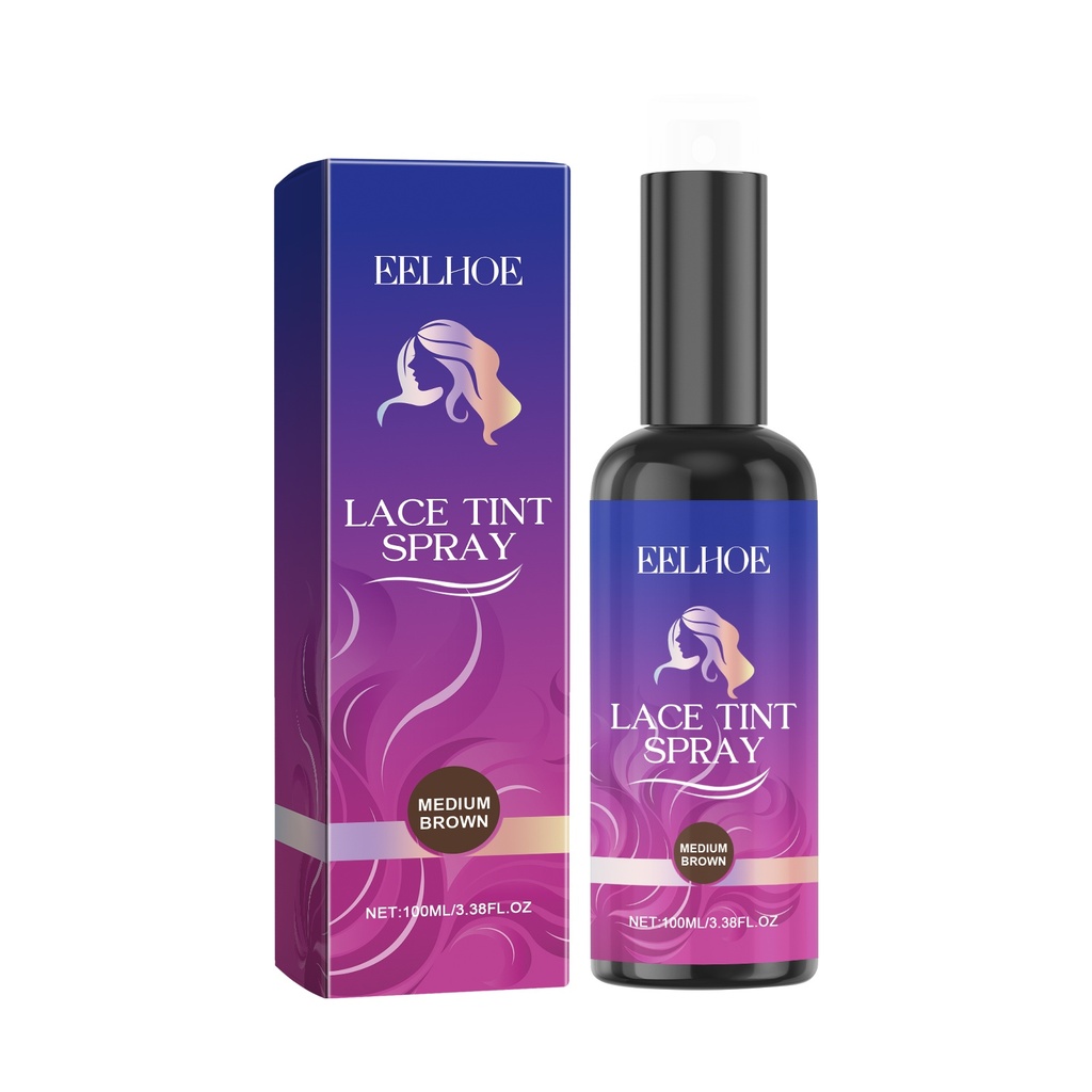 Chăm Sóc Tóc Giả EELHOE (Nâu), Tóc Giả Lưới, Keo Không Thấy, Tạo Hình Tóc Giả, Chăm Sóc Tóc