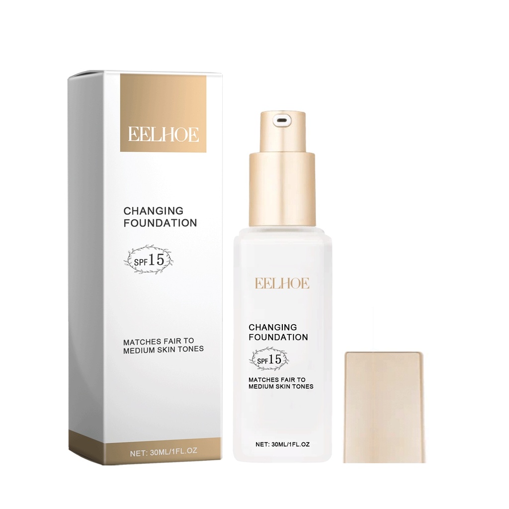 EELHOE Nền Thay Đổi, Cung Cấp Độ Ẩm Lớn Màu Sắc Sáng Của Da Chặn Khiếm Khuyết Chứa Nền Nhẹ Lâu Dài