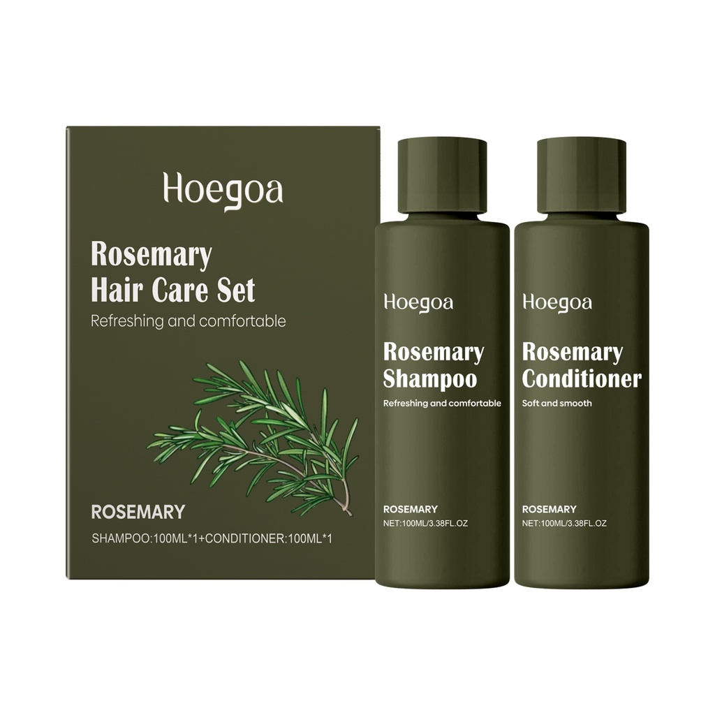 Bộ dầu gội Hoegoa Rosemary chống gàu, kiểm soát dầu, giữ hương thơm, dưỡng ẩm và làm mát tóc