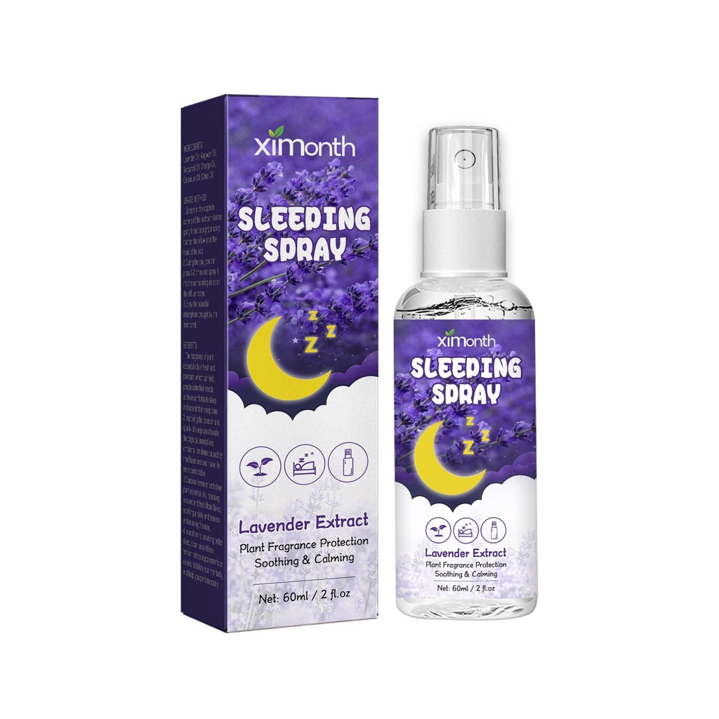 Ximonth Lavender Sleep Spray, Giảm Lo Âu, Thư Giãn Tâm Trí Và Cơ Thể Của Bạn, Giúp Bạn Ngủ Ngon