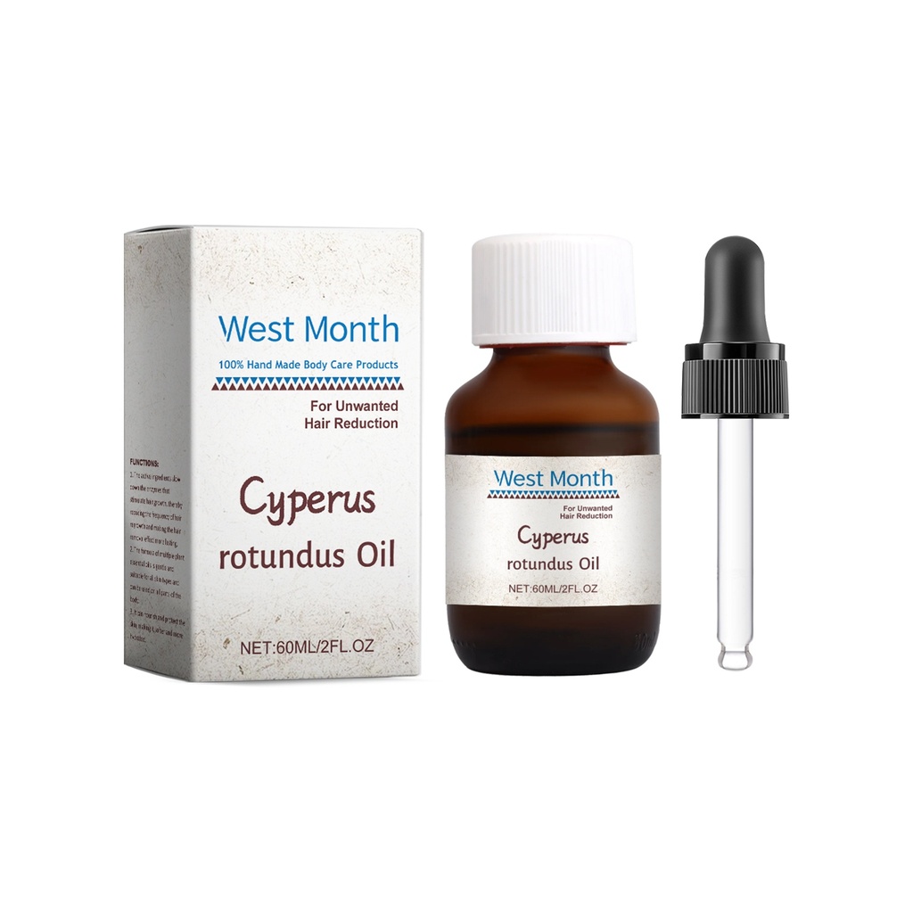 Dầu chăm sóc tẩy lông Cyperi Rhizoma West&Month, dầu essentielle từ cây Cyperi, dưỡng ẩm và nuôi dưỡng cơ thể
