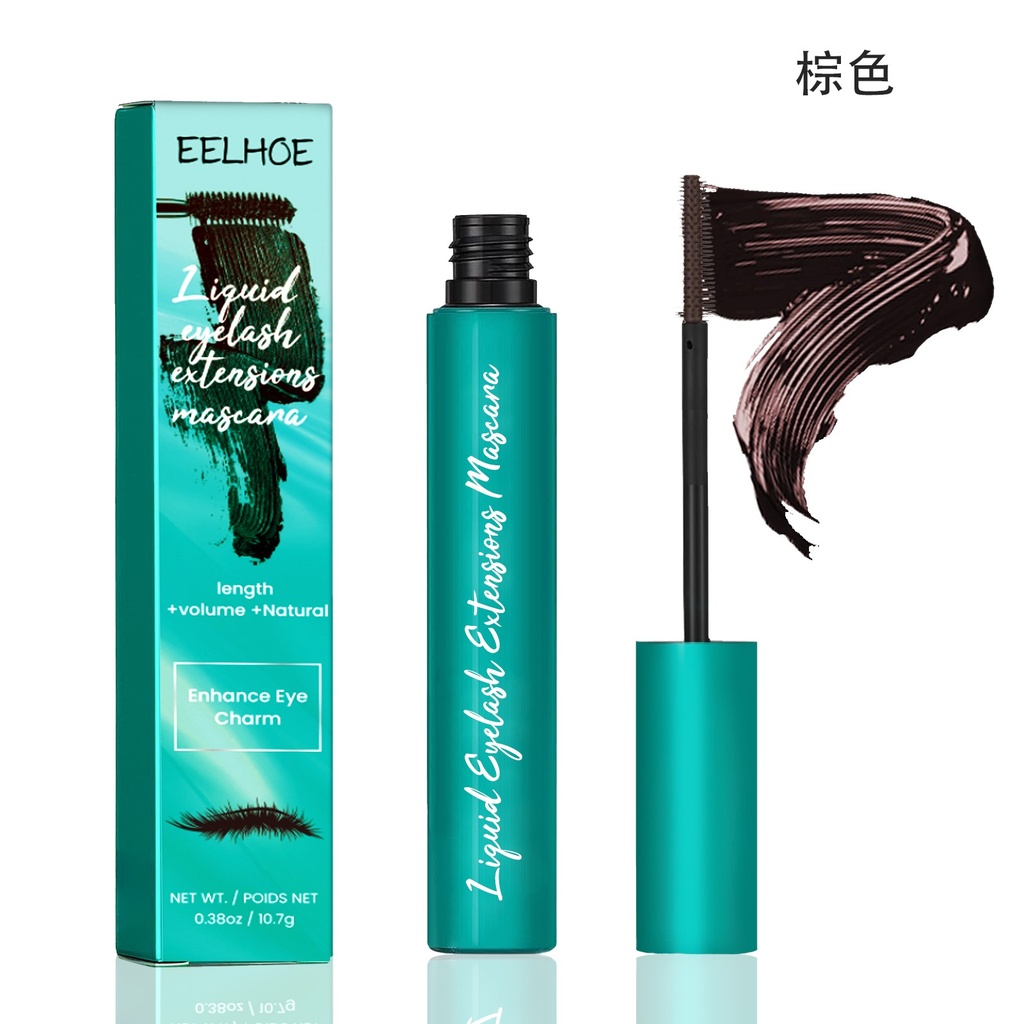 EELHOE Mascara Kem (Nâu), Đường Cong Mỏng Và Dày, Chống Nước Và Mồ Hôi, Tăng Chiều Dài, Không Bị Đọng Và Không Vướng