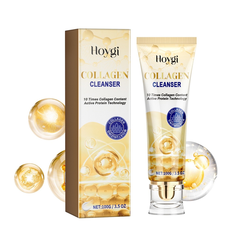 Sữa Rửa Mặt Collagen Hoygi, Cung Cấp Độ Ẩm, Làm Săn Chắc Da Mặt, Tẩy Rửa, Chống Nếp Nhăn, Chống Lão Hóa