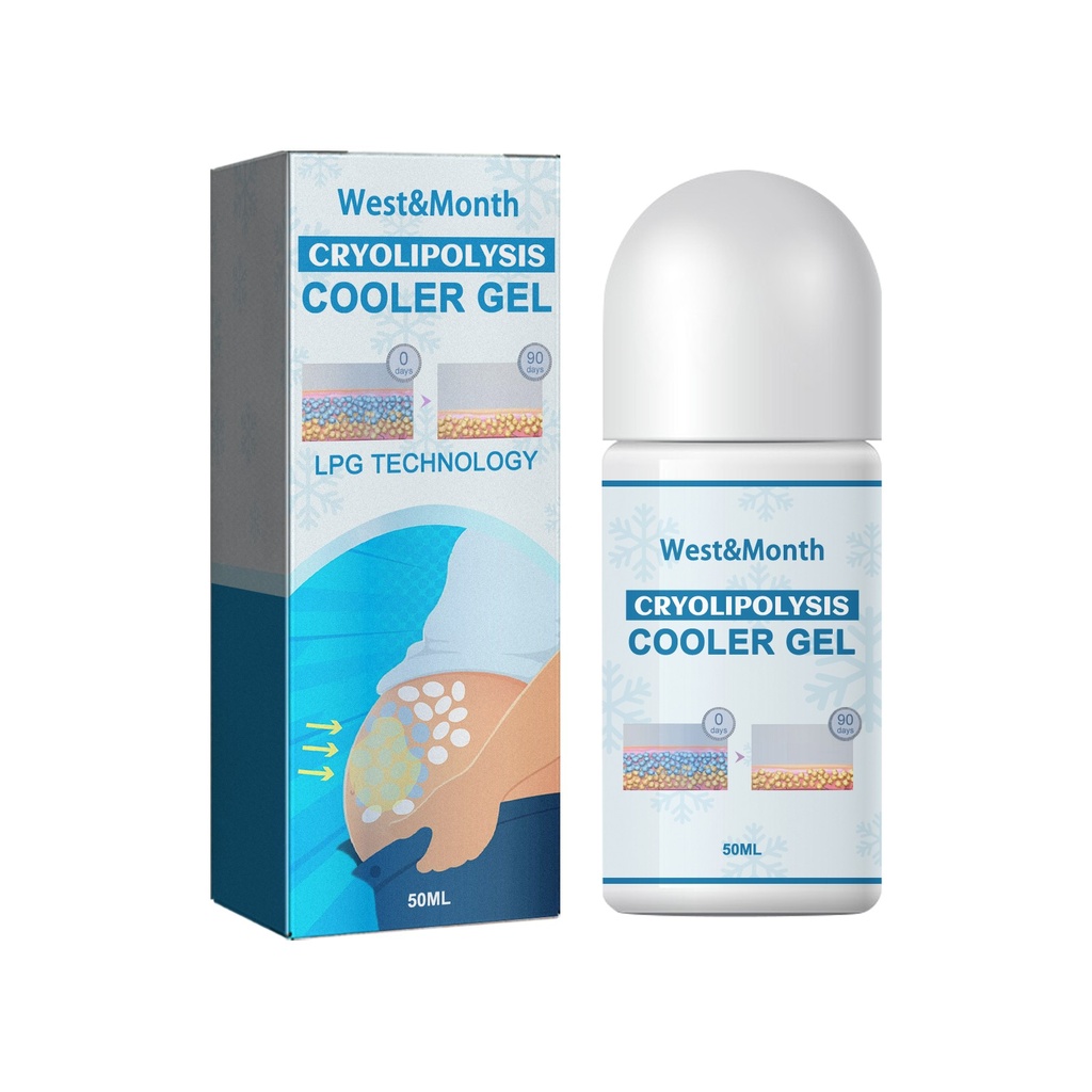 Gel Làm Mát Cry Lipolysis West&Month, Gel Kháng Nước Làm Chặt Bụng và Giảm Cân