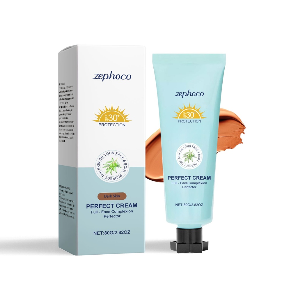 zephoco Dark Skin Kem Nền Bảo Vệ: Nhẹ, Làm Sáng, Matte, Rõ Ràng Và Trong Suốt, Phù Hợp Với Cả Da Dầu Và Da Khô