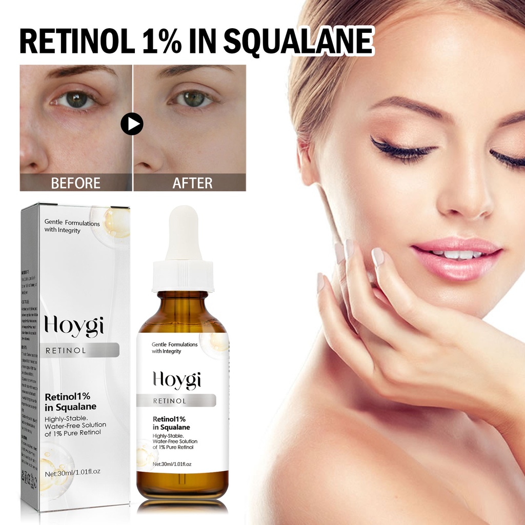 Giải pháp squalane retinol Hoygi, cung cấp độ ẩm, chống lão hóa, làm săn chắc, sửa chữa
