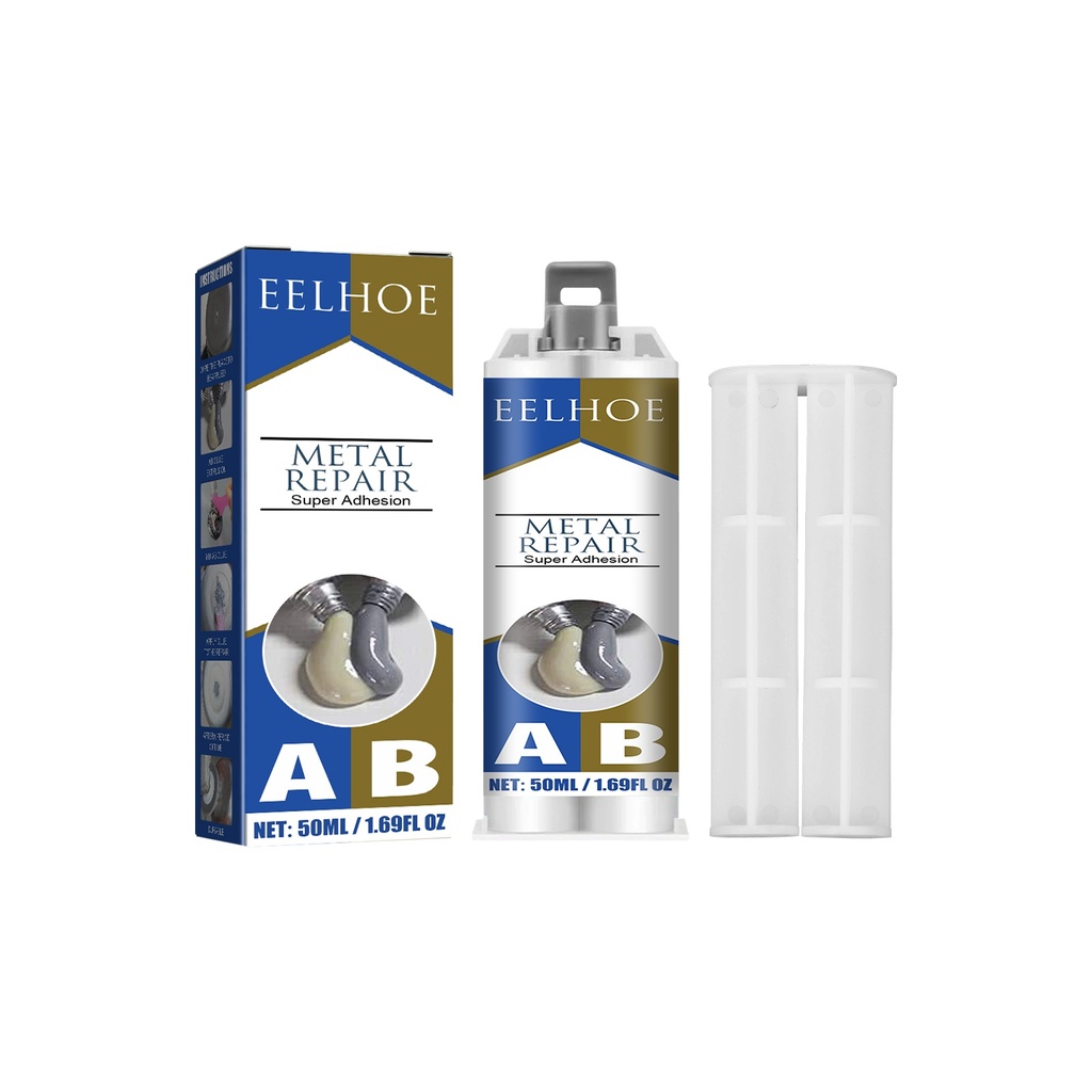 EELHOE Chất Keo Đúc Kim Loại (50ml) Là Chất Phụ Gia Sửa Chữa Kim Loại Để Lấp Đầy Vết Nứt, Niêm Phong Vết Nứt, Lớp Chống Nhanh Khô và Hàn Chịu Nhiệt Cao