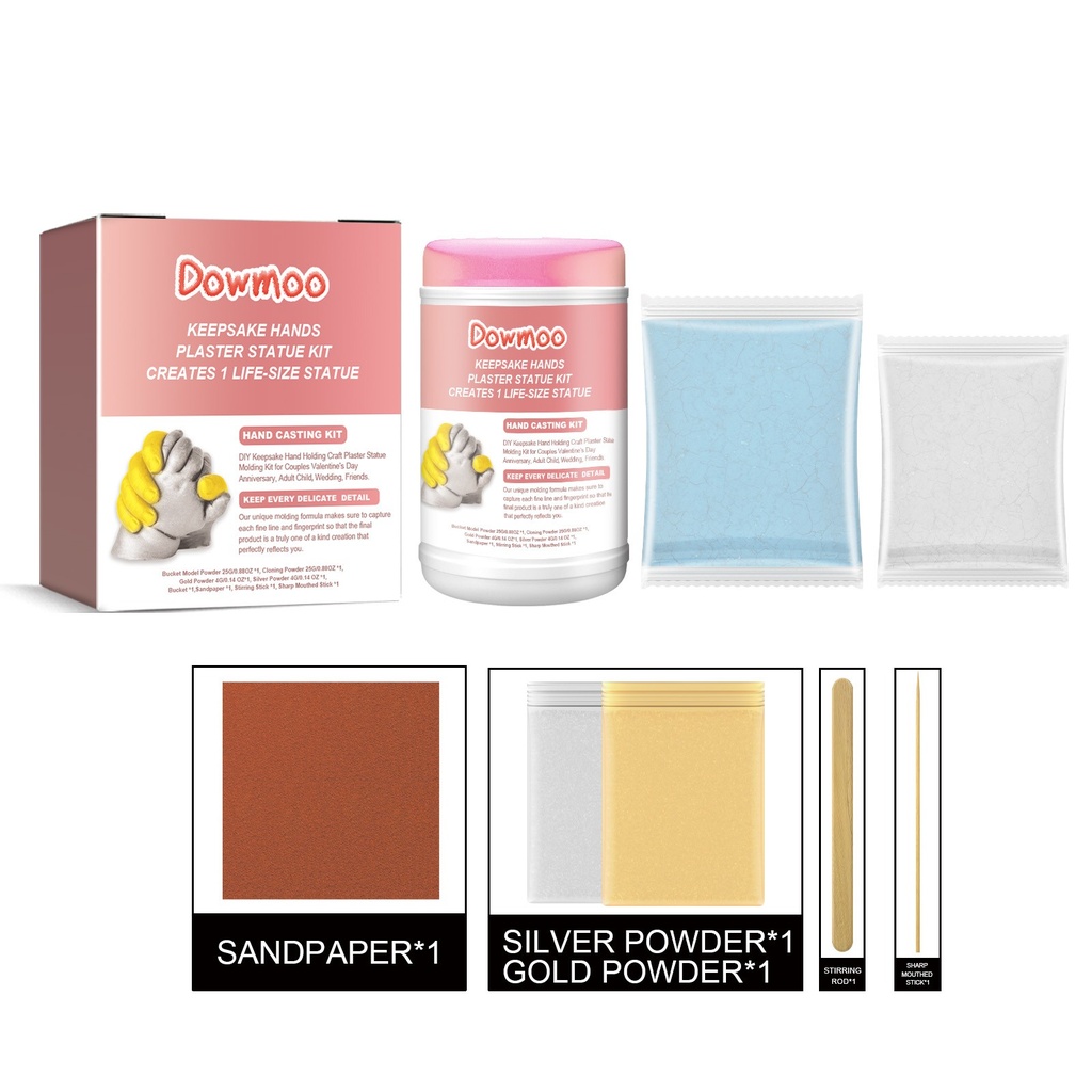Bộ Kit Tượng Phách Tỷ Lệ Thực Các Bàn Tay Dowmoon Tạo Ra 1 Tượng Đến Kích Thước Thật, Mô Hình Bằng Thạch Cao 3D Tự Làm Quà Tặng Thủ Công