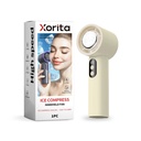 Quạt cầm tay Xorita bao đá be, quạt mini cầm tay nhỏ gọn có thể sạc, phù hợp cho mùa hè.