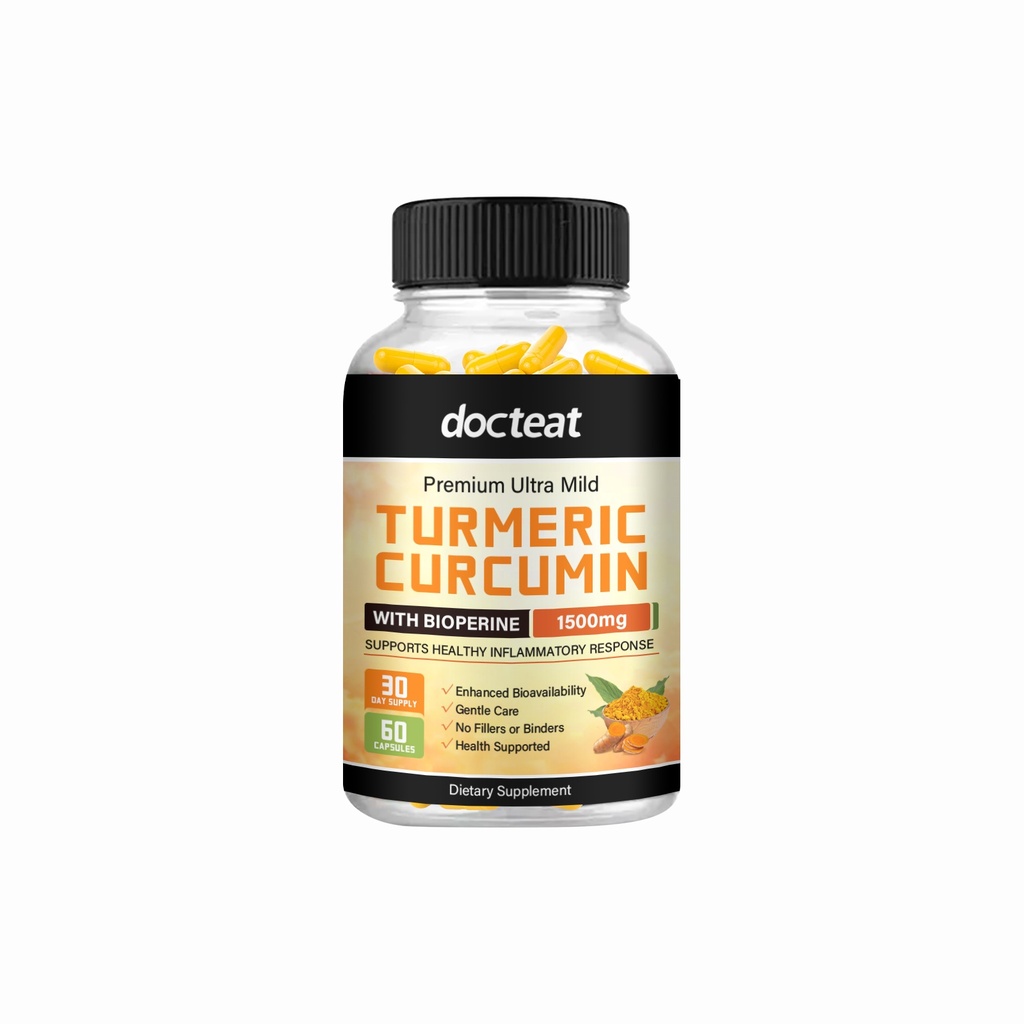 Viên nang Curcumin Docteat Giúp Giảm Đau Nhức Các Khớp, Cơ Bắp và Xương của Cơ Thể, và Giúp Tăng Cường Sức Sống trong Cuộc Sống