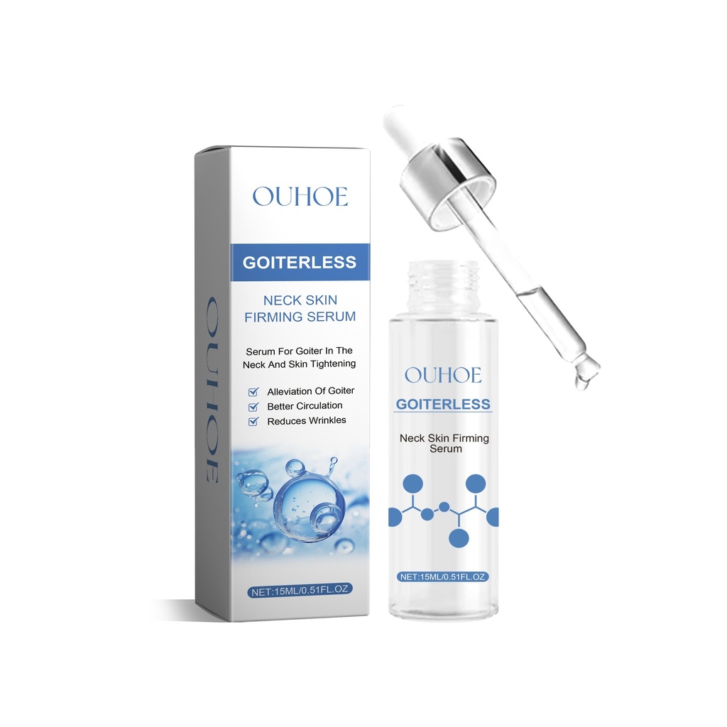 Serum làm săn chắc da cổ OUHOE, làm mờ đường cổ, giúp nâng cơ và làm sáng da cổ