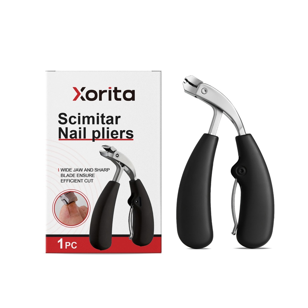 Kìm cắt móng Xorita Elbow, mở rộng lớn, móng dày và cứng, kìm cắt móng chống bắn, công cụ cắt da chết