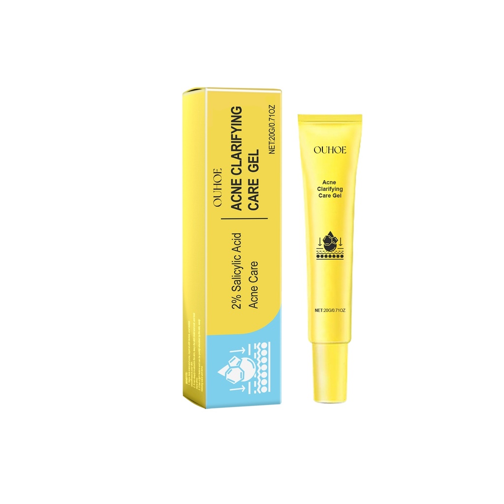 Gel Làm Sạch Mụn OUHOE, Gel Điều Trị Làm Sáng Da Mặt, Giảm Mụn