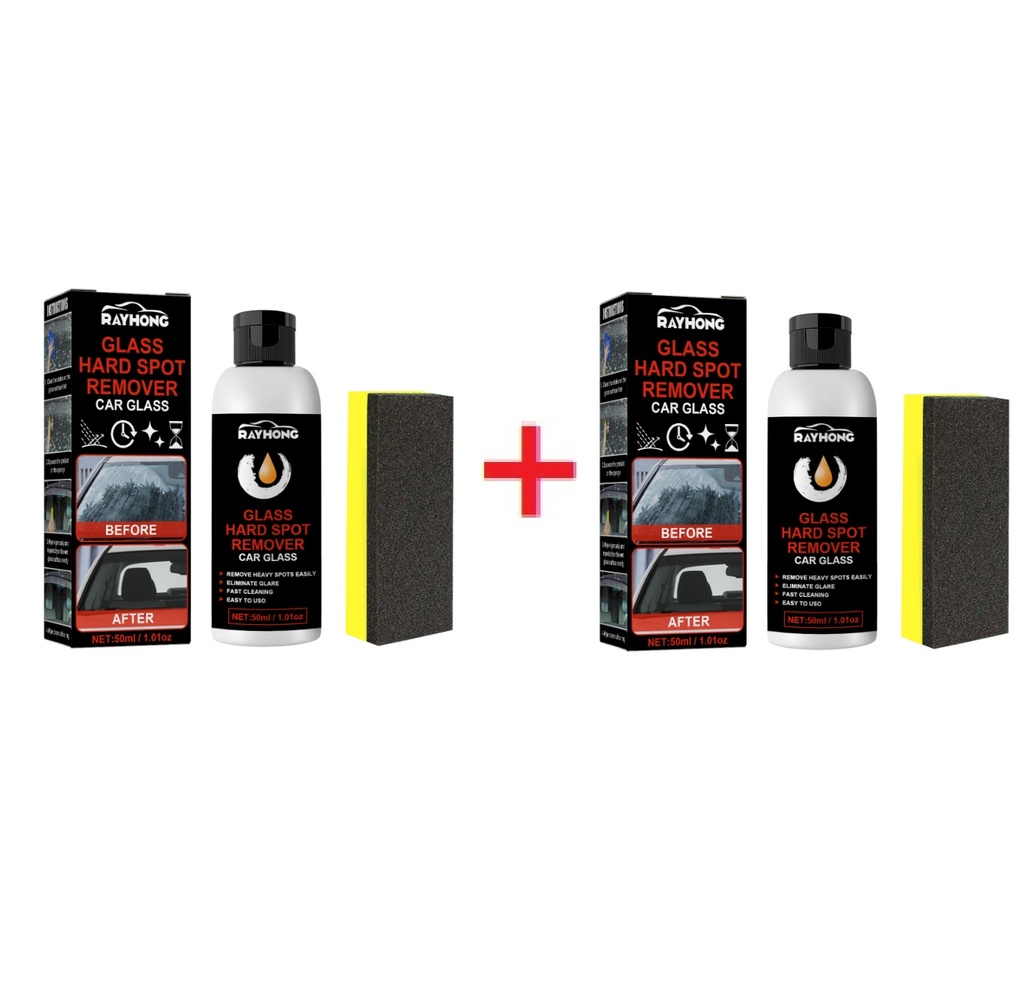 Rayhong Glass Hard Spot Remover Car Glass, chất tẩy rửa làm sạch kính khôi phục vết xước và đánh bóng