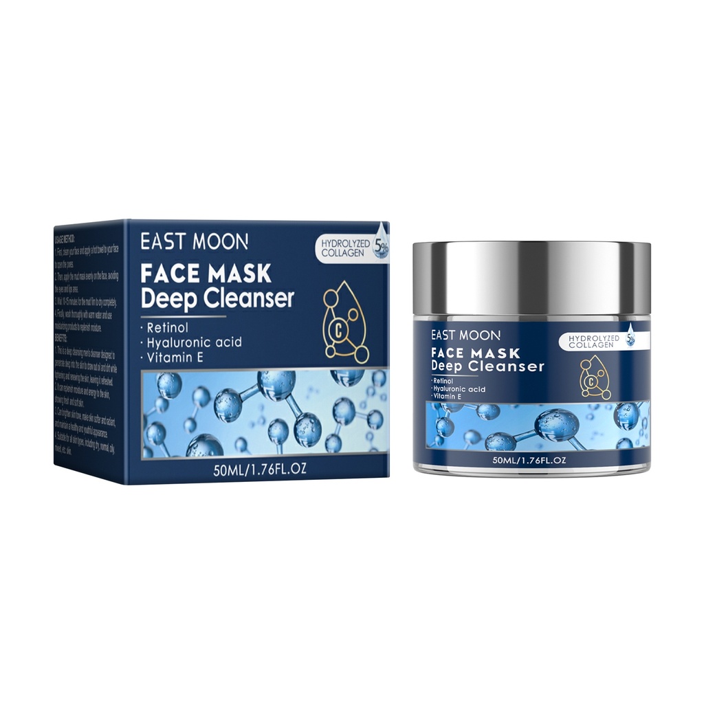 Sữa rửa mặt nam East Moon Chăm sóc da nhẹ nhàng Rửa mặt sạch, Làm mới, Cấp nước và Dưỡng ẩm