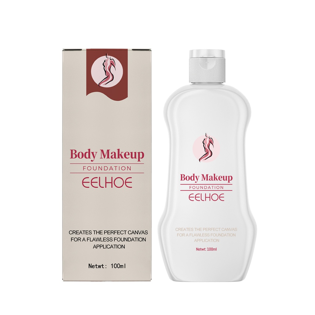 EELHOE Body Makeup Liquid Foundation, Che giấu các đốm da, hình xăm, khuyết điểm, bộ sản phẩm tự nhiên, giữ ẩm lâu dài