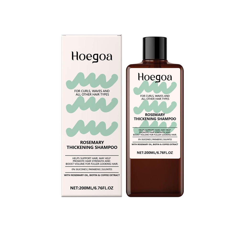 Dầu gội chăm sóc tóc Hoegoa Rosemary, cung cấp độ ẩm, nuôi dưỡng, làm mềm, bóng, tăng cường sức khỏe tóc, kiểm soát dầu, làm tóc bồng bềnh và bảo vệ tóc