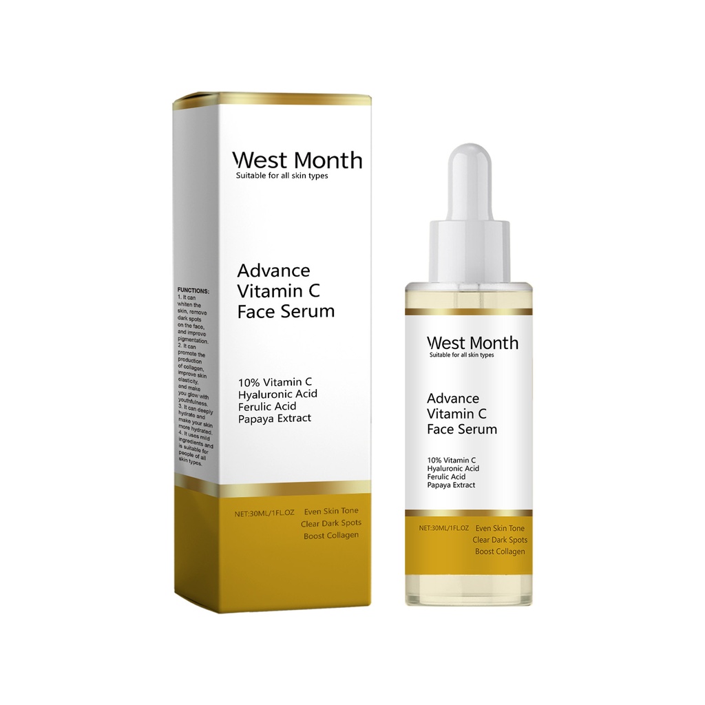 Serum Vitamin C West&Month, Serum Dưỡng Ẩm Nhẹ Nhàng Làm Sáng và Tối Màu Da Mặt