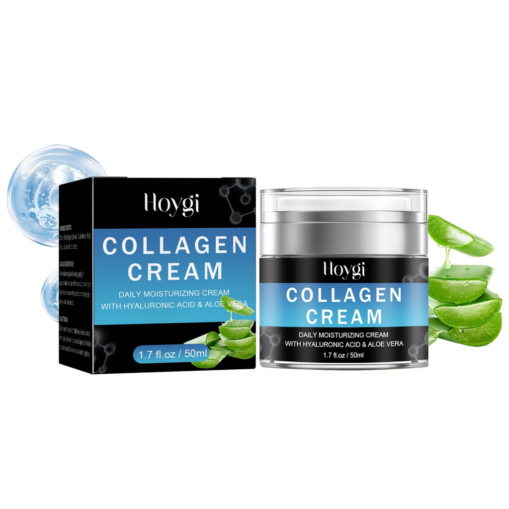 Kem Collagen Hoygi, Giảm nếp nhăn, Kéo căng da, Cung cấp độ ẩm và Giữ ẩm Kem chống lão hóa cho mặt