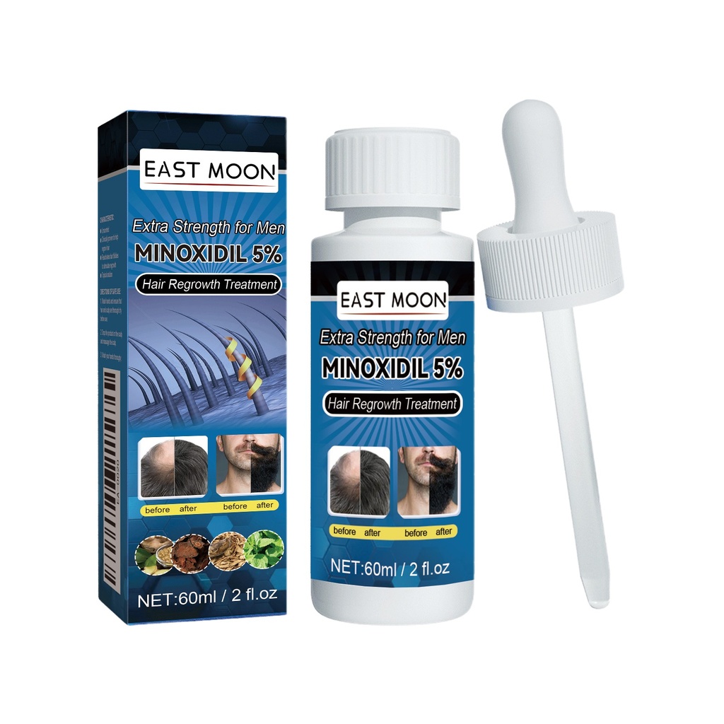 East Moon Men's Hair Care Liquid Men's Hair And Beard Nourishing And Lustrous Hair And Scalp Care Liquid