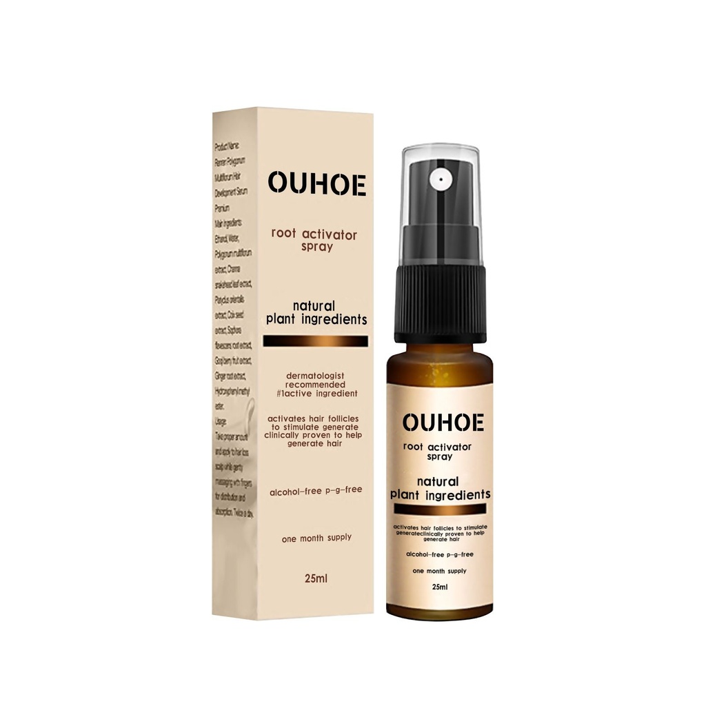 OUHOE  Xịt Tóc Đặc Biệt Dành Cho Nam Giới Dưỡng Ẩm Sâu Da Đầu Và Rễ Tóc Ngăn Ngừa Rụng Tóc Dày