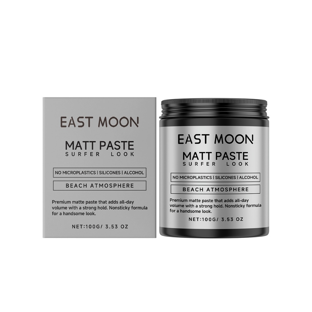 East Moon Matte Hair Styling Cream Is Long-Lasting, With A Light, Fluffy, Plump And Smooth Shape. It Is Suitable For Both Men And Women And Portable