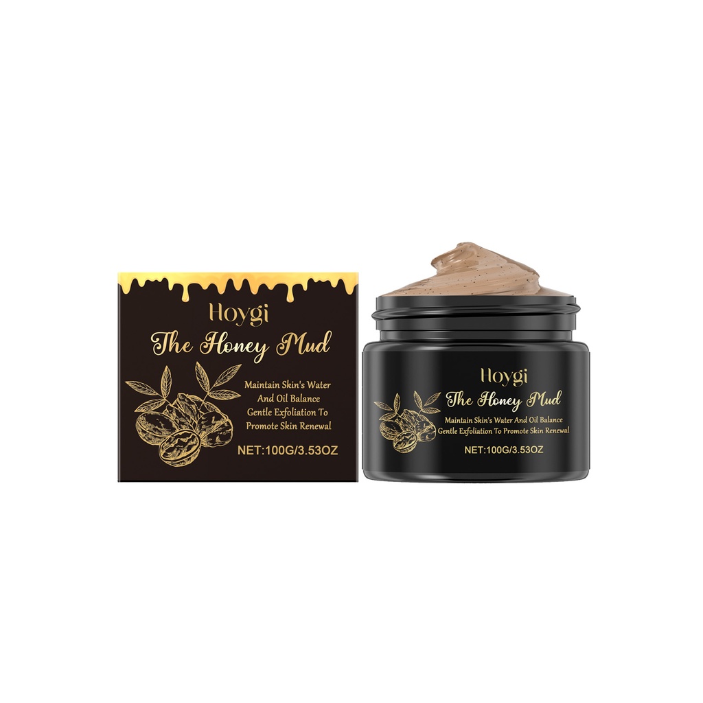 Tẩy da chết tuyệt vời Hoygi Honey Dưỡng ẩm, tạo độ ẩm, kiểm soát nhẹ nhàng dầu và làm sạch da bằng tẩy tế bào chết tươi mát, không dính