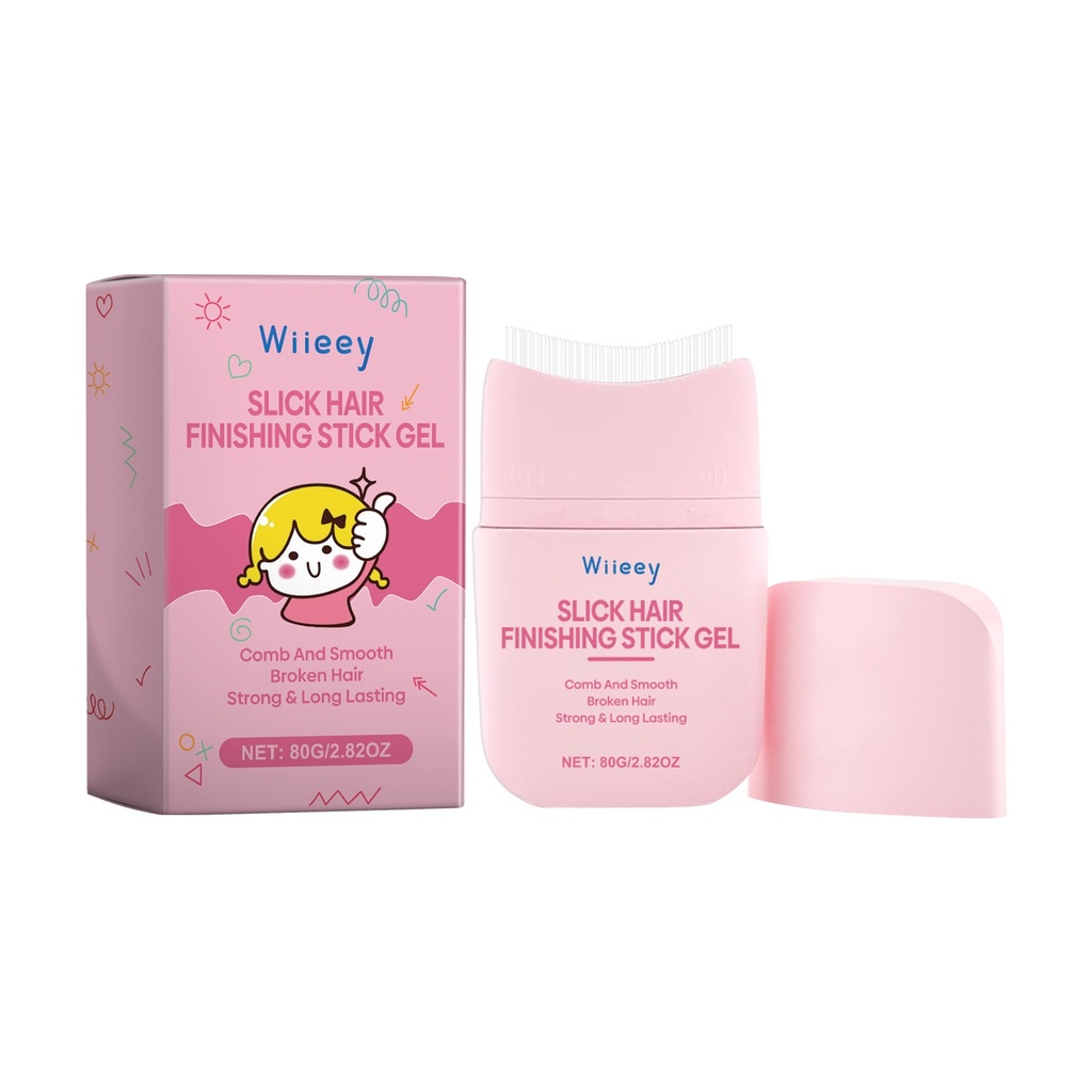 Lược tạo kiểu tóc gãy cho trẻ em Wiieey hoàn thiện tóc mái gãy, kem dưỡng tóc bóng mượt