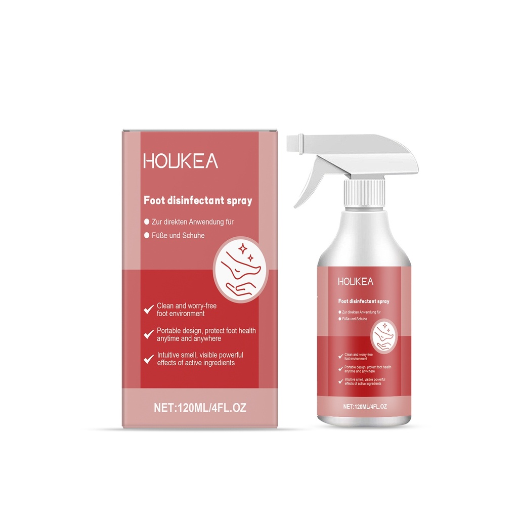 Spray Chăm Sóc Chân Houkea, Dưỡng Ẩm Nhẹ Nhàng Và Nuôi Dưỡng Chân, Kiểm Soát Mồ Hôi Và Làm Mới Da