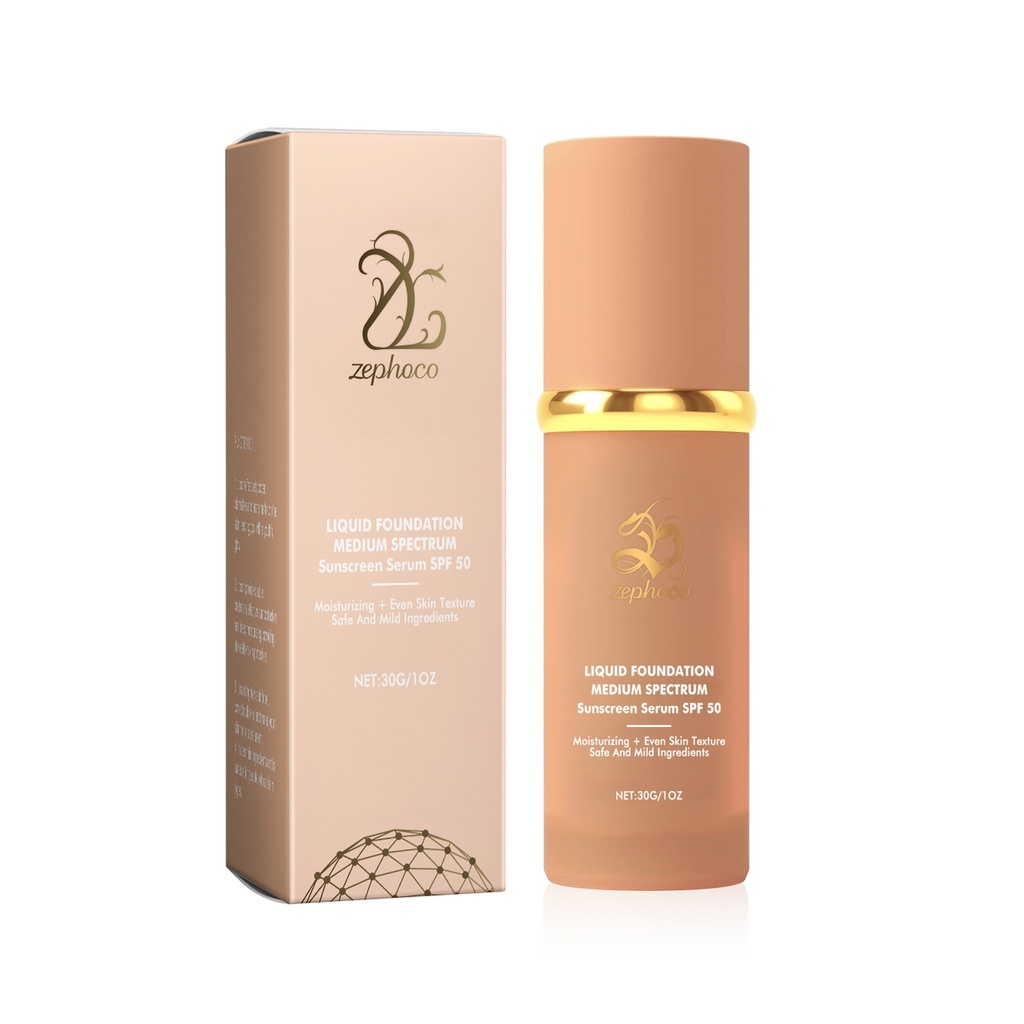 zephoco Kem Nền Bảo Vệ Cấp Ẩm Nhẹ, Làm Sáng, Mịn Màu Da, Lâu Trôi