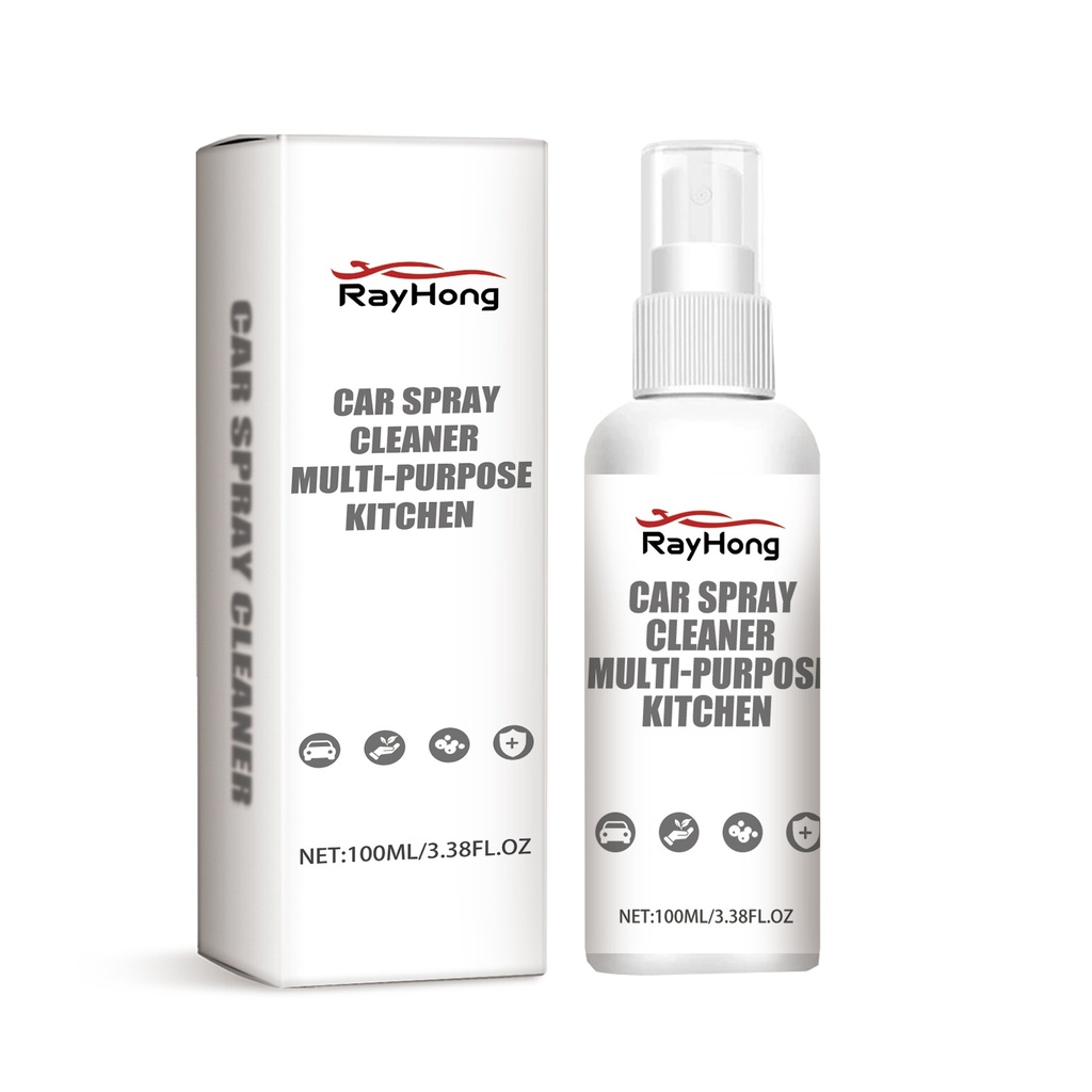 Chất tẩy rửa xịt ô tô Rayhong, khử dầu phim kính nội thất ô tô, chất tẩy rửa bọt đa chức năng