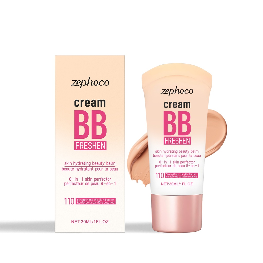 Kem BB Che Khuyết Điểm Làm Sáng Màu Tự Nhiên Zephoco