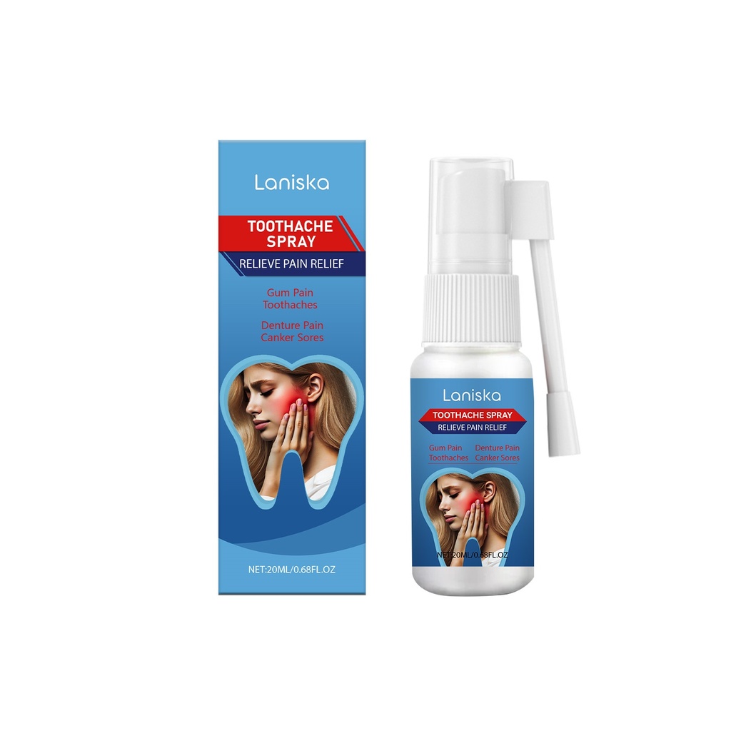 Laniska Xịt Giảm Đau Nướu Công Thức Dịu Nhẹ Để Giảm Khó Chịu Chăm Sóc Miệng Xịt Cầm Tay Dễ Sử Dụng