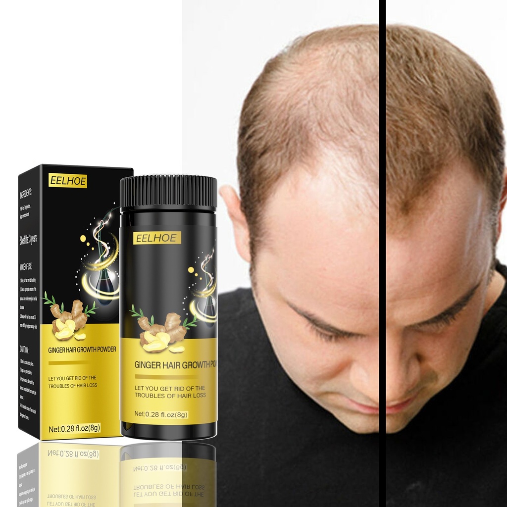 EELHOE Bột Chăm Sóc Tóc, Cung Cấp Độ Ẩm Và Tăng Cường Cho Tóc Dày Tối Màu Bột Chăm Sóc Tóc Gừng